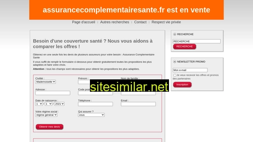 assurancecomplementairesante.fr alternative sites