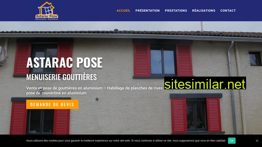 astaracposemenuiserie-gers.fr alternative sites
