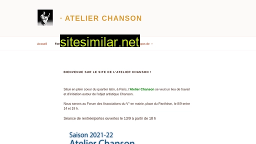 atelierchanson.fr alternative sites
