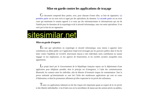 attention-stopcovid.fr alternative sites
