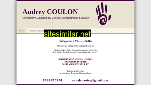 Audrey-coulon-osteopathe similar sites