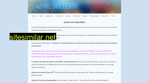 aufildesecrits.fr alternative sites