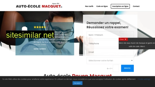 autoecolerouenmacquet.fr alternative sites