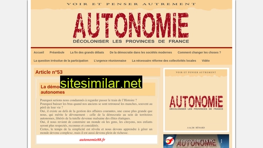 Autonomie88 similar sites