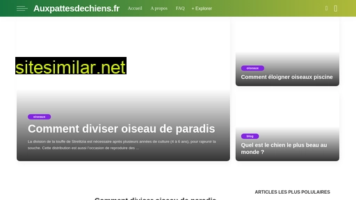auxpattesdechiens.fr alternative sites