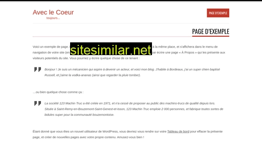 aveclecoeur.fr alternative sites