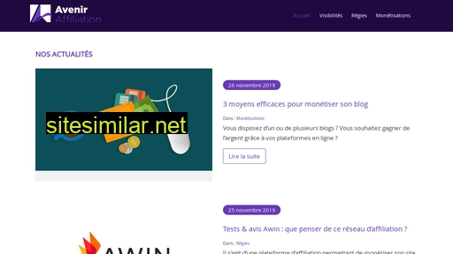 avenir-affiliation.fr alternative sites