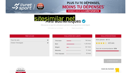 avis-livretsport.fr alternative sites