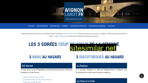 Avignonlanuit similar sites