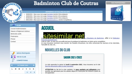 Badminton-coutras similar sites