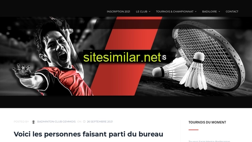 badminton-gemmois.fr alternative sites