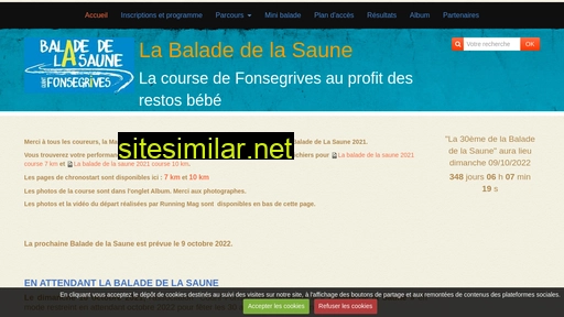 baladedelasaune.fr alternative sites