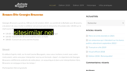 balladeavecbrassens.fr alternative sites