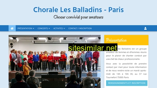 balladins-choraleparis.fr alternative sites