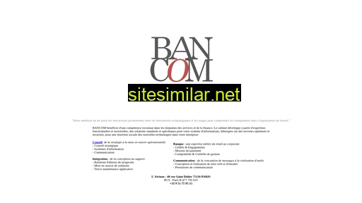 bancom.fr alternative sites