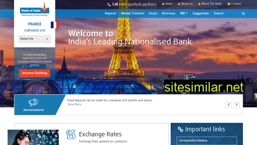 bankofindia.fr alternative sites