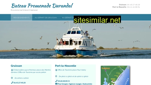 bateau-promenade-durandal.fr alternative sites