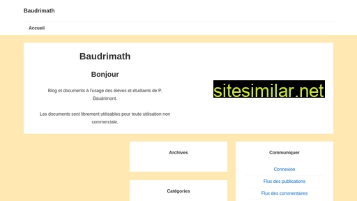 baudrimont.fr alternative sites