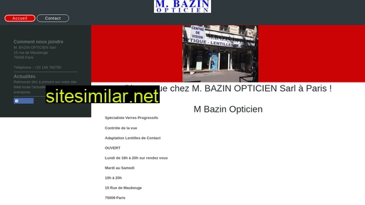bazinopticien.fr alternative sites