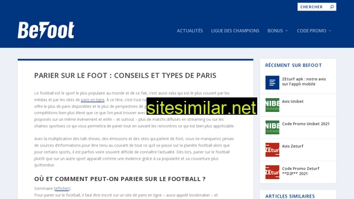 befoot.fr alternative sites