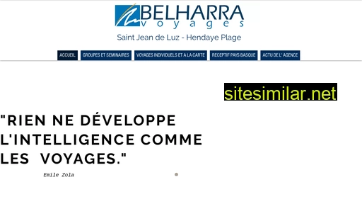 belharravoyages.fr alternative sites