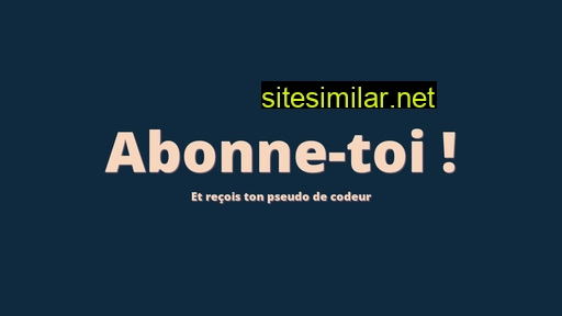 benjamincode.fr alternative sites