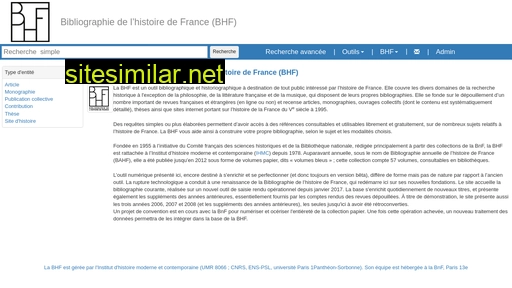 biblio-bhf.fr alternative sites