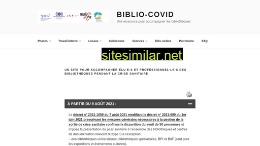 biblio-covid.fr alternative sites