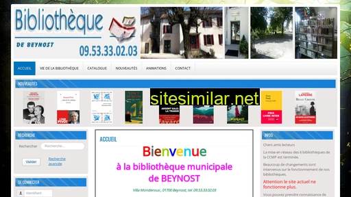 bibliotheque-beynost.fr alternative sites