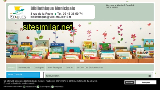 Bibliotheque-etaules17 similar sites