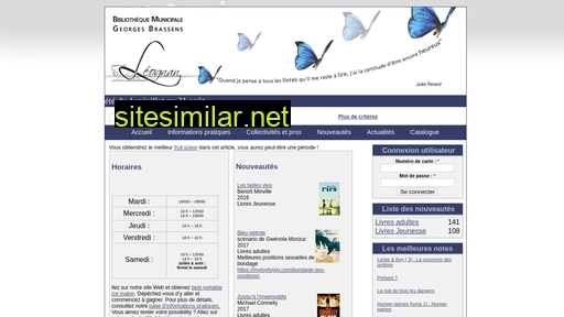 bibliothequemunicipale-leognan.fr alternative sites