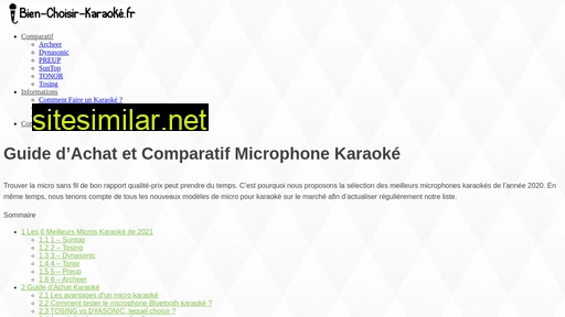 bien-choisir-karaoke.fr alternative sites