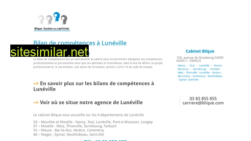 bilandecompetences-luneville.fr alternative sites
