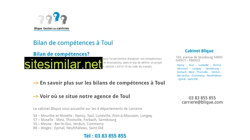 bilandecompetences-toul.fr alternative sites