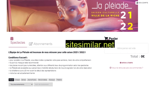billetterie-pleiade.fr alternative sites