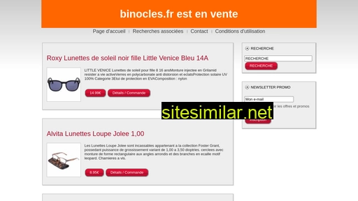 binocles.fr alternative sites