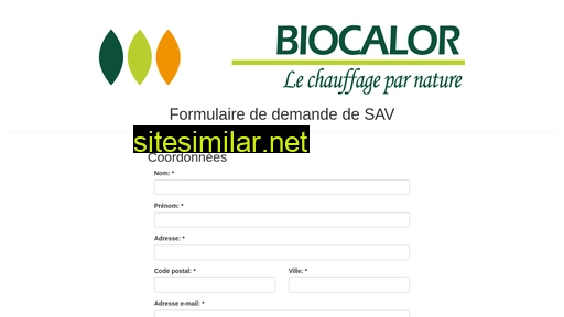 biocalor.fr alternative sites