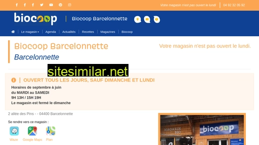 biocoop-barcelonnette.fr alternative sites