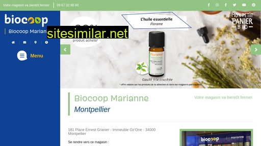 biocoopmarianne-montpellier.fr alternative sites
