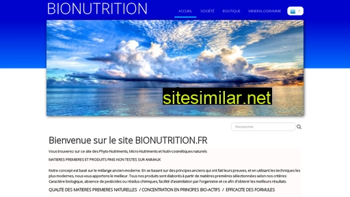 bionutrition.fr alternative sites