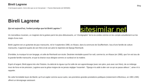 bireli-lagrene.fr alternative sites
