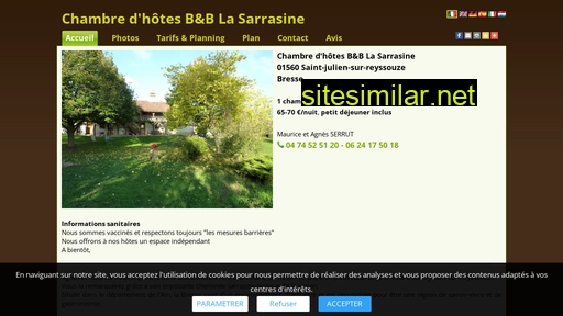 bnb-lasarrasine.fr alternative sites
