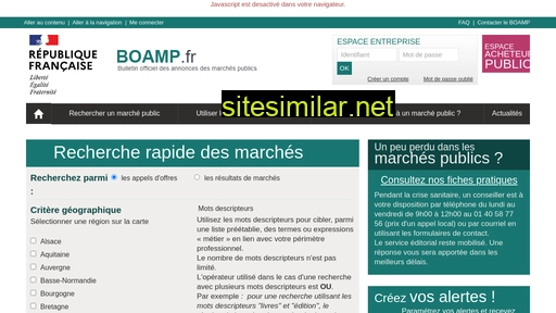 boamp.fr alternative sites