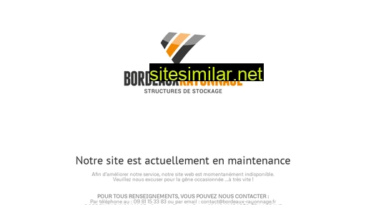 bordeaux-rayonnage.fr alternative sites