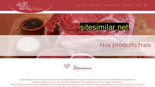 boucherie-charcuterie-bidegain.fr alternative sites