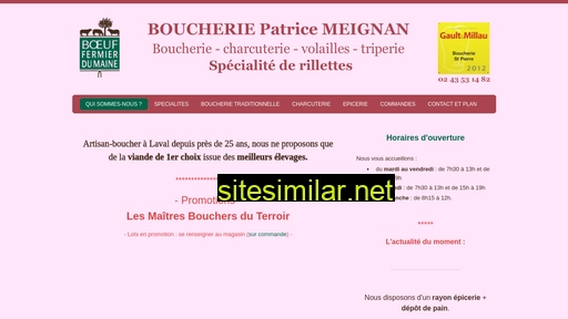 boucheriemeignan.fr alternative sites