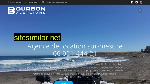 bourbonexcursions.fr alternative sites
