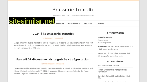 brasserietumulte.fr alternative sites