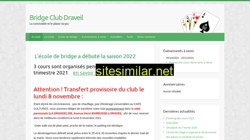 bridgeclubdraveil.fr alternative sites
