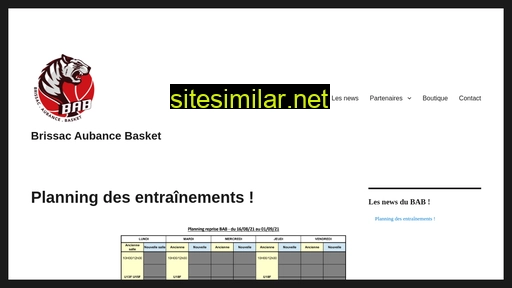 brissac-basket.fr alternative sites